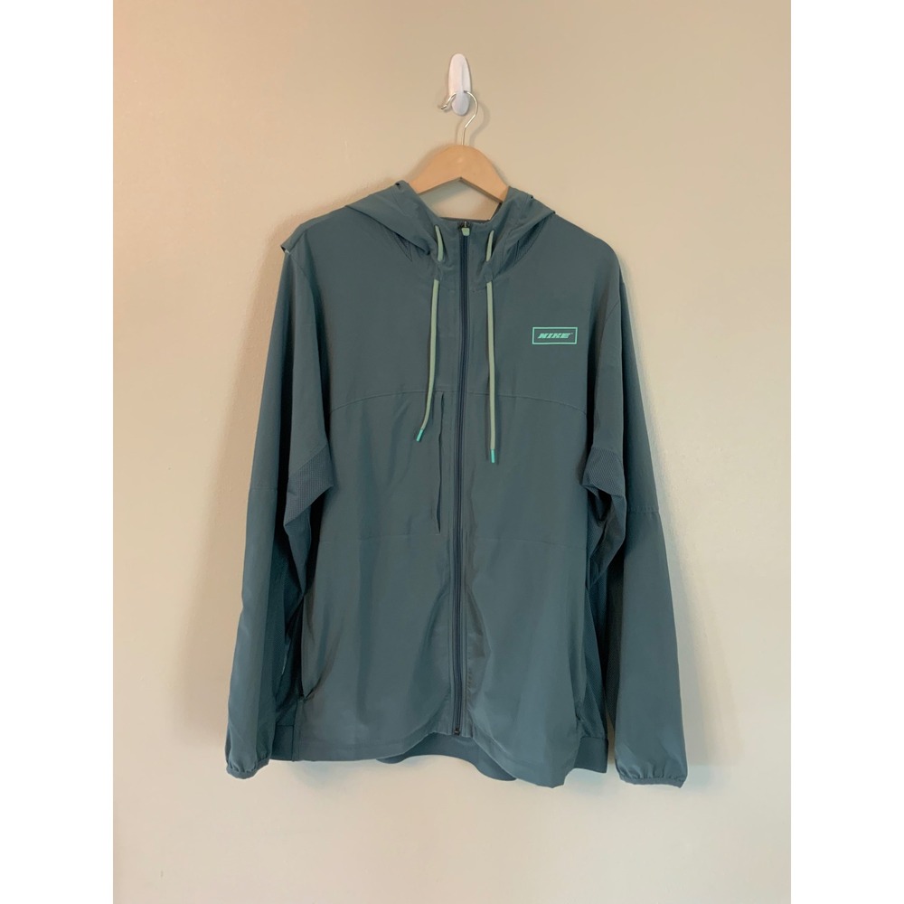 Nike Sport Clash Dri Fit Full Zip Training Jacket Blue Large